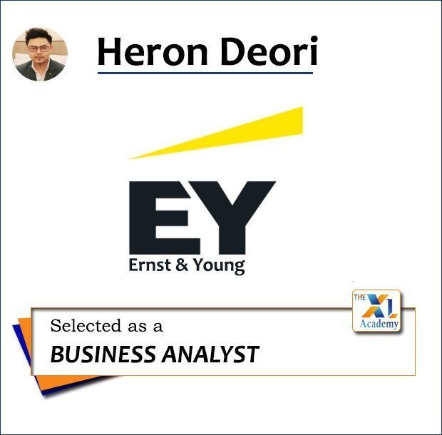 Heron Deori - Selected as Business Analyst at Ernst & Young